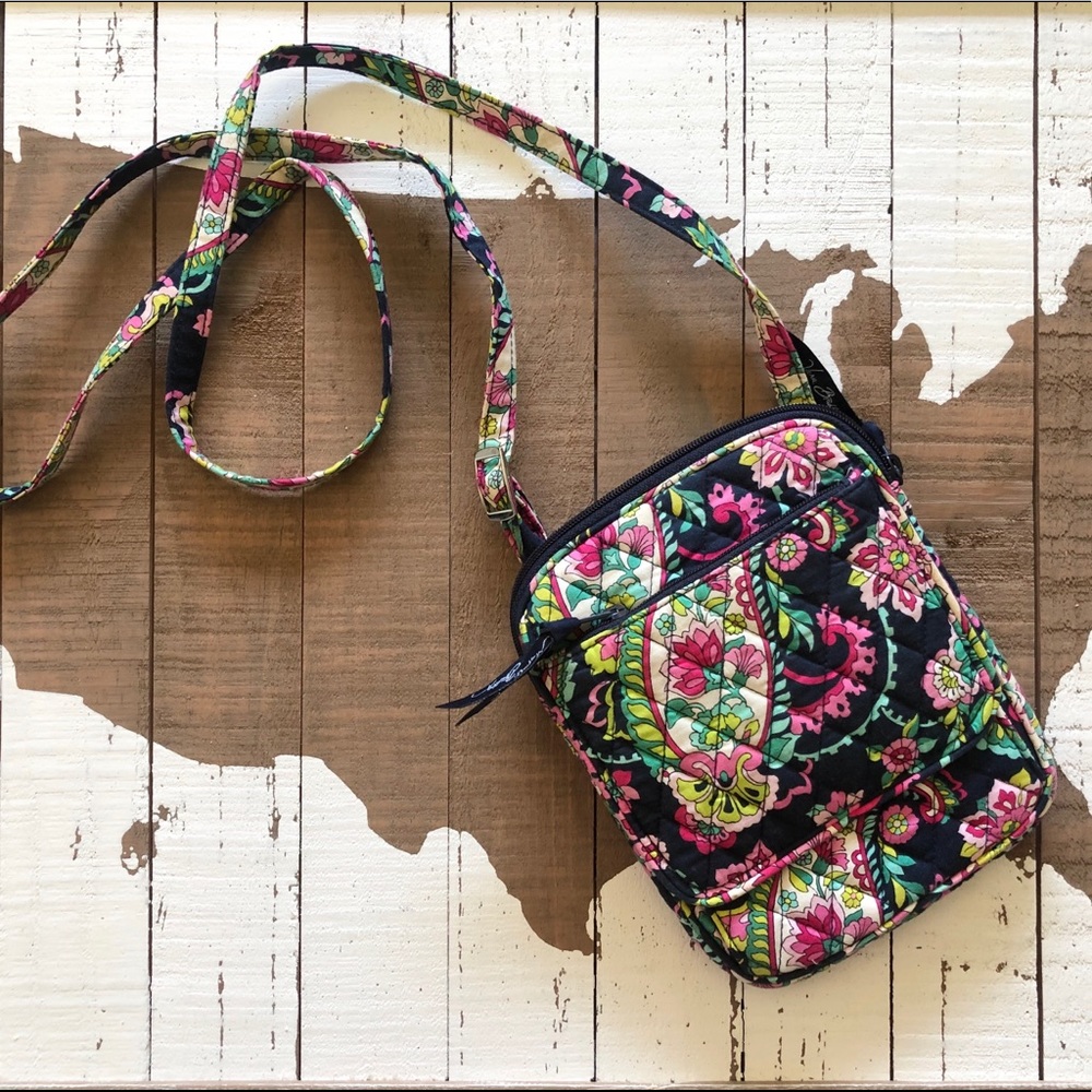 Vera Bradley Mini Hipster Purse Petal Paisley